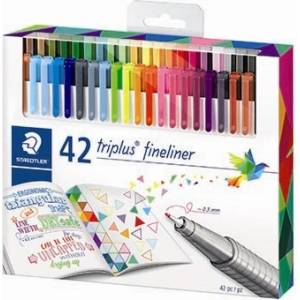 STAEDTLER Fineliner Triplus 0, 3мм асортимент (42) (334 C42)