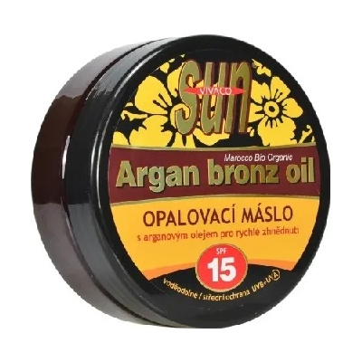 Vivaco SUN Argan Bronz Oil масло за тен с био арганово масло SPF 15 200 мл