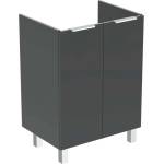 Ideal Standard Eurovit+ - Шкафче за умивалник, 84x60x44 см, 2 врати, панти ляво/дясно, лъскаво сиво R0258TI (R0258TI)