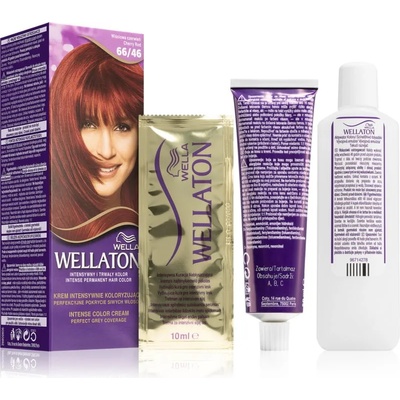 Wella Wellaton Intense перманентната боя за коса с арганово масло цвят 66/46 Cherry Red