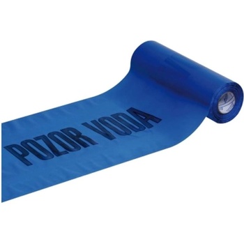 Gtex Výstražná fólie 22 cm x 230 m modrá s potiskem Pozor voda