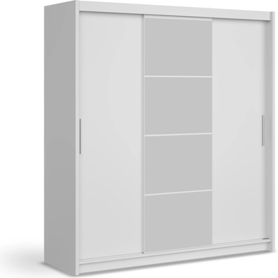 Wilsondo Marios so zrkadlom 200 x 215 x 61 cm biela