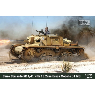 IBG Models Carro Comando M14/41 w/ 13.2mm Br.Modello 31 1:72