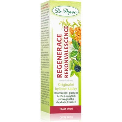 Dr. Popov Regenerace rekonvalescence, originální bylinné kapky, 50 ml