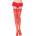 Leg Avenue Lingerie Страстни червени чорапи размер s/m