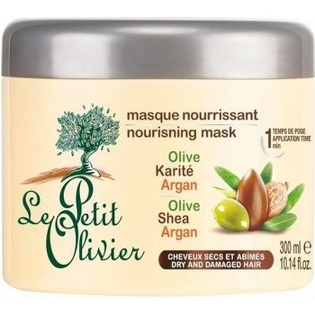 Le Petit Olivier vyživující maska na suché a poškozené vlasy Oliva, bambucké máslo a arganový olej 300 ml