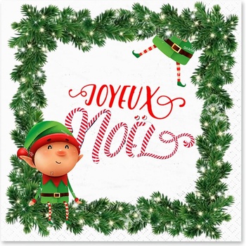 Homéa Салфетки в комплект от 20 бр. 33x33 cm Prankster Elf - Homéa (6SNL549)