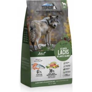 TUNDRA WILD SALMON Adult - висококачествена храна за пораснали кучета от всички породи, БЕЗ ЗЪРНО, с дива сьомга, 750 гр, Германия - 16124
