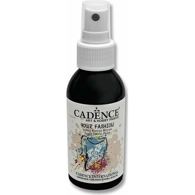 Cadence textilná farba v spreji 100 ml čierna