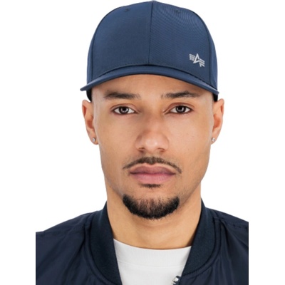 Alpha Industries Metal Label Cap rep blue/chrome modrá
