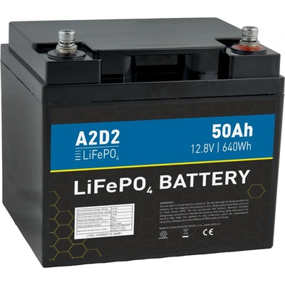 A2D2 LiFePO4 12,8V 50Ah M6 LFA2-12V050C10-M6B1 – Zboží Živě