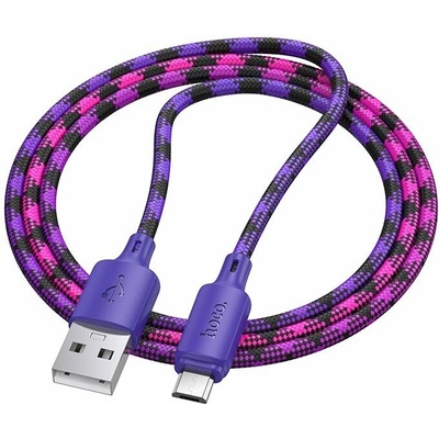 Hoco X116 USB A to Micro USB 2,4A 1m fialový