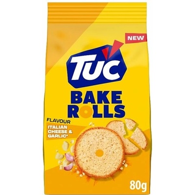 TUC Bake Rolls Syr a cesnak Chlebové sucháre balenie 80 g