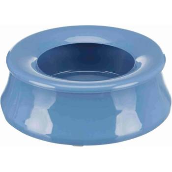 TRIXIE Plastic splash guard bowl - Пластмасова купа за храна и вода за кучета , с обръч против изсипване, 1.7 литра