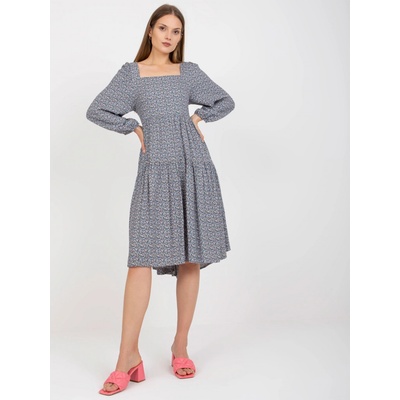 Vzorované midi šaty CHA-SK-5803.29 blue
