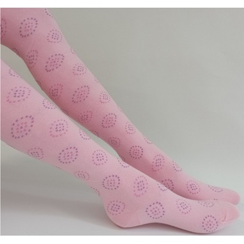 Dievčenské pančuchy Johanka bledoružová