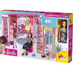 Lisciani Креативен комплект Lisciani - Barbie, Направи си сам моден бутик, с включена кукла Барби (LI76918)