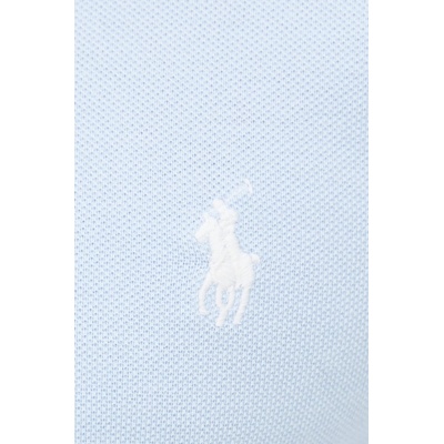 Памучна тениска с яка Polo Ralph Lauren (710795080016)