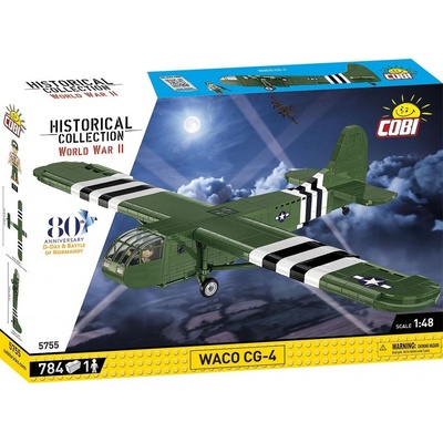 COBI 5755 World War II Americký vzperový klzák Waco CG-4 Haig 1:48