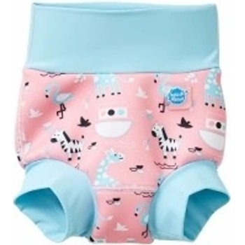 SplashAbout Kojenecké plavky New Happy Nappy růžové se zvířátky