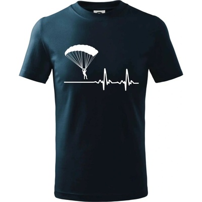 Paragliding EKG tričko detské tmavomodrá