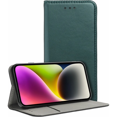Smart Magneto Book pre Xiaomi Redmi Note 14 PRO 5G / 14 PRO PLUS 5G tmavo zelený
