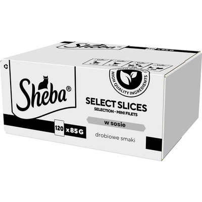 SHEBA Select Slices Poultry flavors Box 120 x 85 g