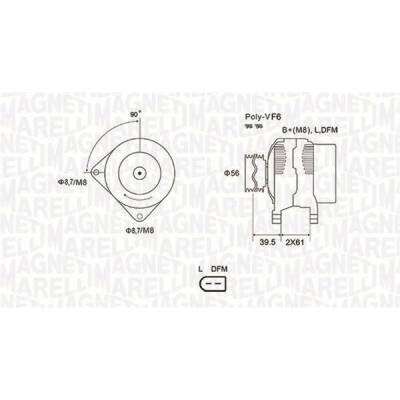 generátor MAGNETI MARELLI 063731912010