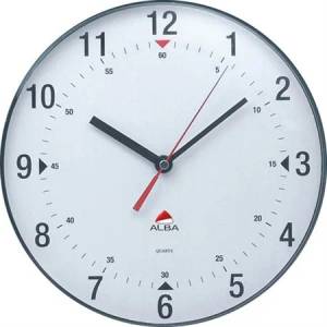 Alba Стенен часовник, 25 cm, ALBA "Classic", полупрозрачно сив HORCLAS (HORCLAS)