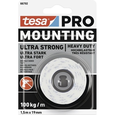 Tesa 66792-00000-00 montážna páska 1,5 m x 19 mm biela
