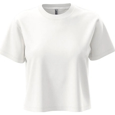 Next Level Apparel Dámske crop tričko NX7610 White
