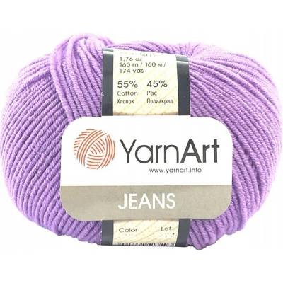 Priadza YarnArt Jeans bavlna 089 Levanduľová