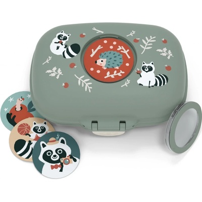MonBento svačnový box Gram Racoon zelená