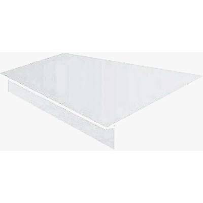 Okapová lišta zatahovací r.š.250mm pozink lakovaný RAL 9010 bílá s folií dl.3m