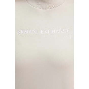 Giorgio Armani Памучен суичър Armani Exchange в бежово с принт XW000787 AF16141 (XW000787.AF16141)
