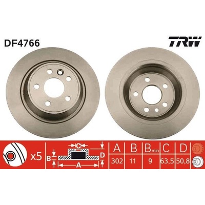 Brzdový kotouč TRW DF4766