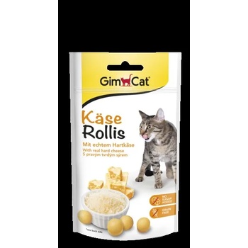 Image 1 of GimCat Gimpet Cheezies Cheese Rollies лакомство за котки със сирене 50gr