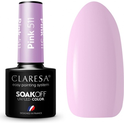 Claresa Gél lak Pink 511 5 ml