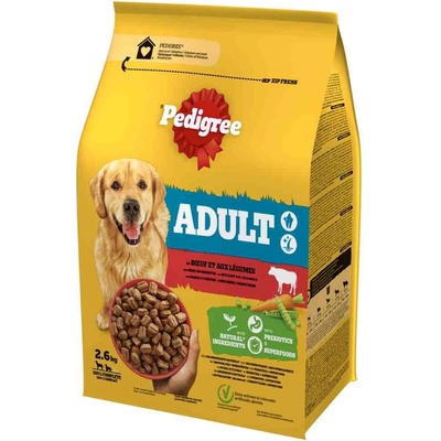 Pedigree Medium Adult s hovězím 3 x 2,6 kg