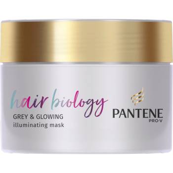 Pantene Hair Biology Grey & Glowing Маска за бяла и сива коса 160мл (1254)