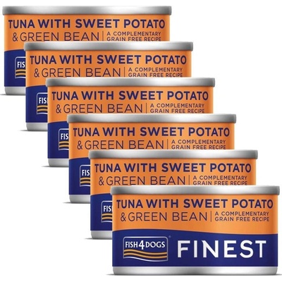 Fish4Dogs Finest Tuna with Sweet Potato 6 x 85 g