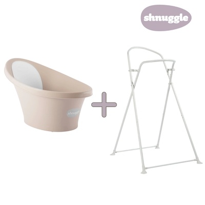 Вана със стойка Shnuggle - цвят по избор (SHN-BST-STRP+SBP-SND-EUR)