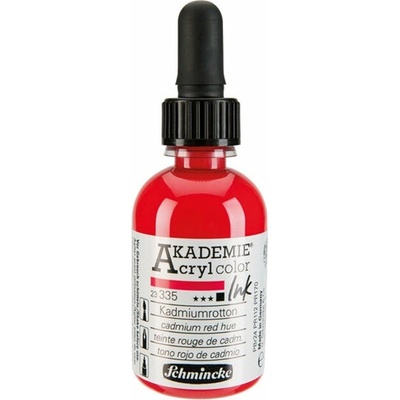 Schmincke Akademie akrylový atrament 50 ml 335 cadmium červená hue