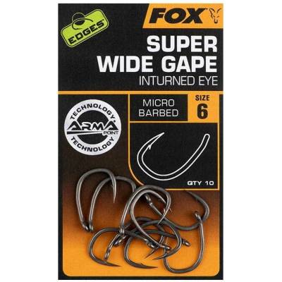 Fox Háčiky s protihrotem Edges Super Wide Gape vel. 2 10 ks
