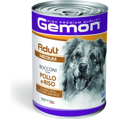 Gemona Dog HP Adult Mini kúsky kura moriak 415 g