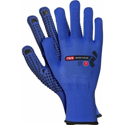 GUANTI MOD. BROK 700 IN JERSEY E NBR COLORE BIANCO/BLU TG10
