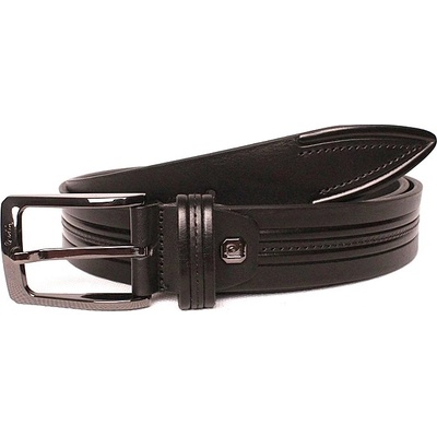 Pierre Cardin pánský kožený opasek 8009 černý