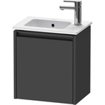 Duravit Ketho. 2 - Шкафче за умивалник 44x41x29 см, 1 врата, панти отляво, графит матов K25060L49490000 (K25060L49490000)
