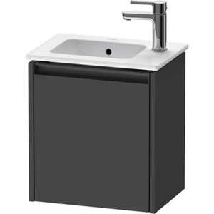 Duravit Ketho. 2 - Шкафче за умивалник 44x41x29 см, 1 врата, панти отляво, графит матов K25060L49490000 (K25060L49490000)
