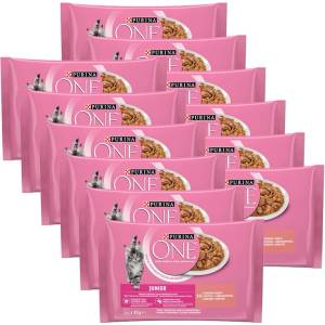PURINA ONE JUNIOR мултипакет 48 x 85 г